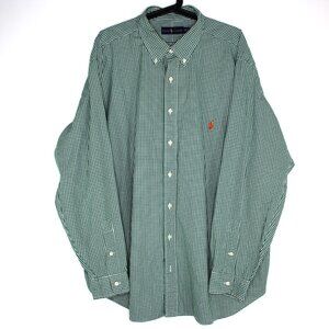 Ralph Lauren Mens 2XB 2XL Big Check Button Up Shirt C1137